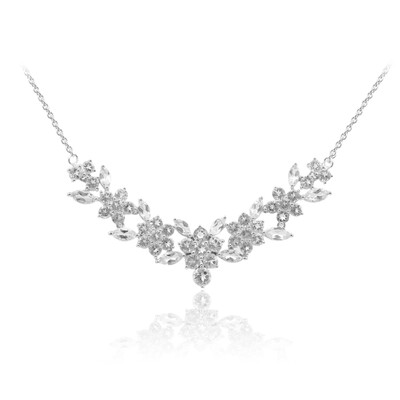 White Topaz Silver Necklace
