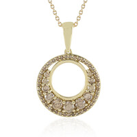 9K I2 Champagne Diamond Gold Necklace (de Melo)