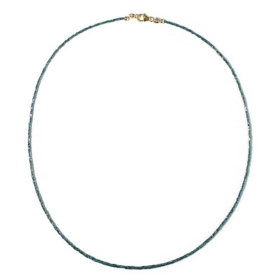 9K Blue Diamond Gold Necklace