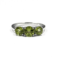 Peridot Silver Ring