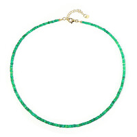 Green Ethopian Opal Silver Necklace