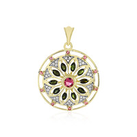 9K Pink Tourmaline Gold Pendant (Adela Gold)