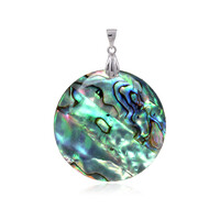Abalone Shell Silver Pendant