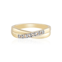 I3 (J) Diamond Silver Ring