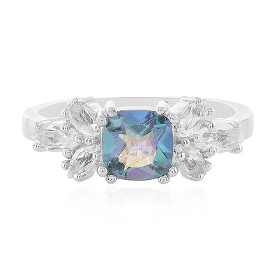 Ocean Quartz Silver Ring