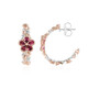 Brazilian Pink Tourmaline Silver Earrings (Gems en Vogue)