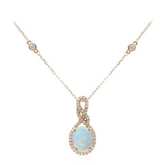 14K AAA Welo Opal Gold Necklace (CIRARI)