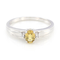 Cuprian Tourmaline Silver Ring