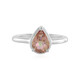 Peach Mystic Topaz Silver Ring