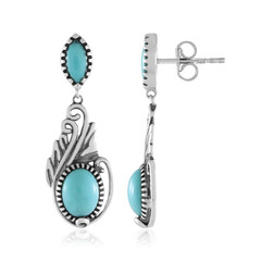 Sleeping Beauty Turquoise Silver Earrings (Faszination Türkis)