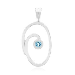 Mozambique Aquamarine Silver Pendant (Pallanova)