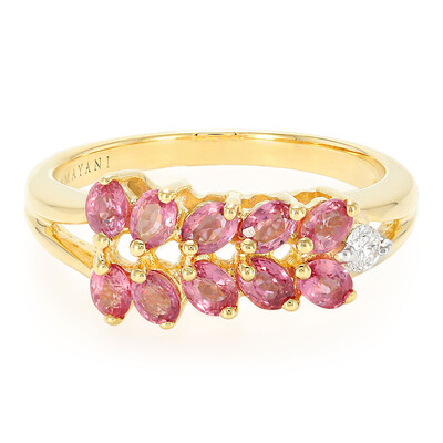18K Unheated Padparadscha Sapphire Gold Ring (AMAYANI)