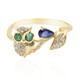 14K Ceylon Blue Sapphire Gold Ring (CIRARI)