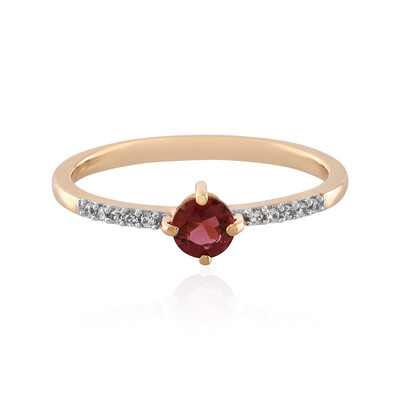 9K Pink Tourmaline Gold Ring
