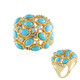 Sleeping Beauty Turquoise Silver Ring (KM by Juwelo)