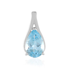 Sky Blue Topaz Silver Pendant