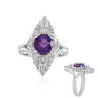 Zambian Amethyst Silver Ring
