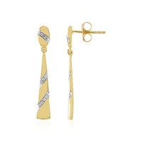 I3 (J) Diamond Silver Earrings