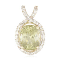 9K Cuprian Tourmaline Gold Pendant