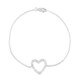 White Topaz Silver Bracelet