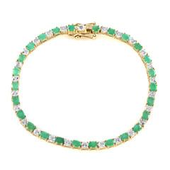 Socoto Emerald Silver Bracelet