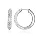 White Topaz Silver Earrings(Adela Silber)