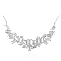 White Topaz Silver Necklace