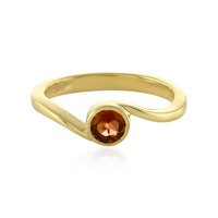 Orange Tourmaline Silver Ring