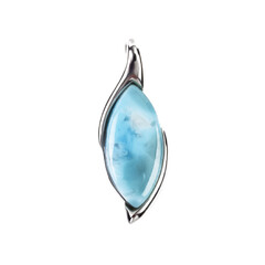 Larimar Silver Pendant