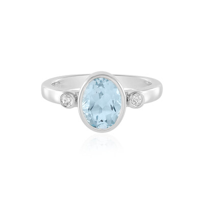 Sky Blue Topaz Silver Ring