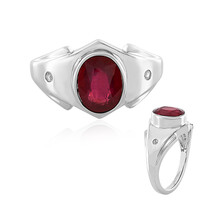 Bemainty Ruby Silver Ring