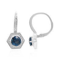 London Blue Topaz Silver Earrings