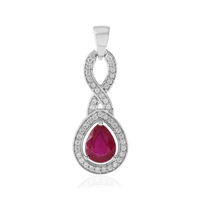 Bemainty Ruby Silver Pendant