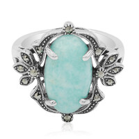 Amazonite Silver Ring