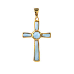 Larimar Silver Pendant