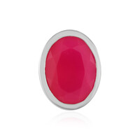 Pink Chalcedony Silver Pendant