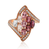 Rhodolite Silver Ring