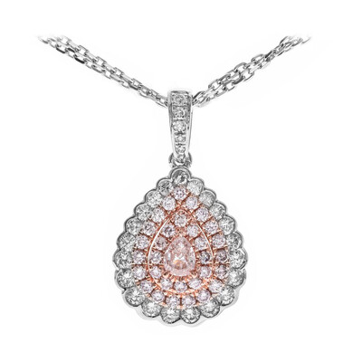 14K I1 Pink Diamond Gold Necklace (CIRARI)