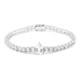 White Topaz Silver Bracelet