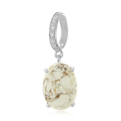 Magnesite Silver Pendant