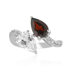White Topaz Silver Ring