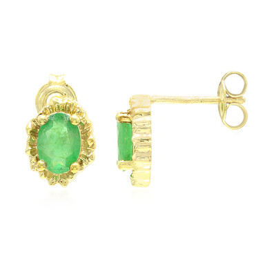 Bahia Emerald Silver Earrings
