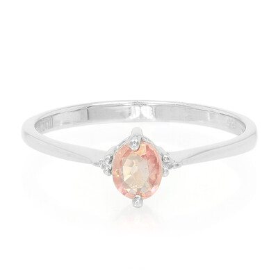 Padparadscha Sapphire Silver Ring