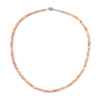 Sunstone Silver Necklace