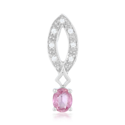 Padparadscha Sapphire Silver Pendant