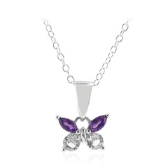 Zambian Amethyst Silver Necklace