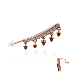 Mozambique Garnet Silver Earrings