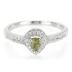 Cuprian Tourmaline Silver Ring