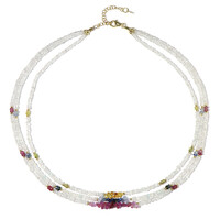 White Sapphire Silver Necklace