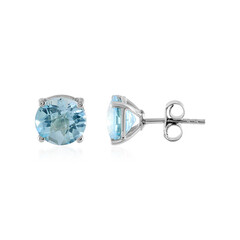 Sky Blue Topaz Silver Earrings